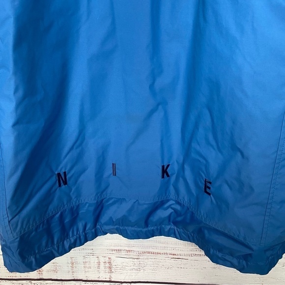 vintage Nike Windbreaker 90's ski Jacket Full Zip Blue Lightweight Coat Mens - Picture 9 of 10